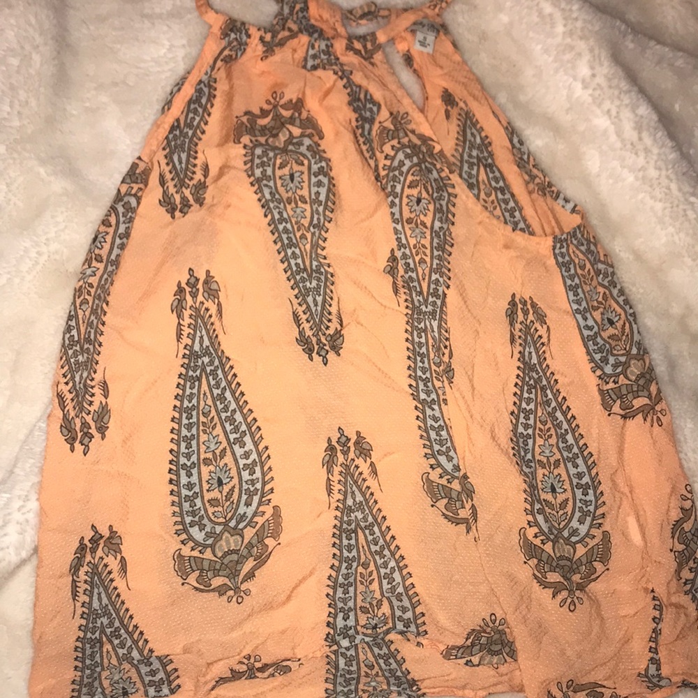 Lucky brand Coral paisley tank top size small